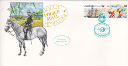 Australia  1986 Police Mail,Stampex U.P.U. Day.green Postmark Souvenir Cover - Cartas & Documentos