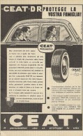 # CEAT Tyres 1950s Car Tires Italy Advert Pub Pubblicità Reklame Pneumatici Pneus Reifen Neumaticos India Mumbai - Autres & Non Classés