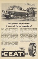 # CEAT Tyres 1950s Fiat 1100 Car Tires Italy Advert Pubblicità Reklame Pneumatici Pneus Reifen Neumaticos India Mumbai - Autres & Non Classés