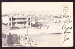 Egypt - Carte Postale - Post Card - 1908 - To South Africa - View Of Tewfik Harbour At Suez - 1866-1914 Khedivato Di Egitto