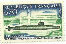1969 - Francia 1615 Sottomarino    ----- - Sottomarini
