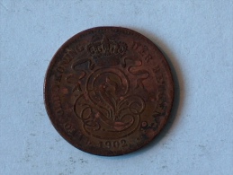 Belgique 2 Cents 1902 Centimes - 2 Cent