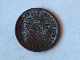 Belgique 2 Cents 1905 Centimes - 2 Cent
