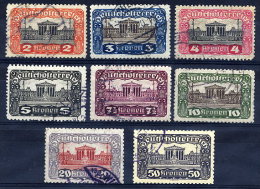 AUSTRIA 1919-21 Parliament Definitive Set Perforated 11½ Used.   Michel 284B-292B - Gebraucht