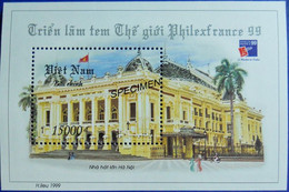 Vietnam Viet Nam MNH Perf SPECIMEN Souvenir Sheet 1999 : Vietnamese Architecture In Late 19th Century (Ms807B) - Vietnam