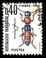 TAXE 1983  -  Y&T  110   -  40c -  Coleoptères  : Paedurus -  Oblitéré - 1960-.... Oblitérés