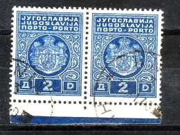 PORTO-COAT OF ARMS-2 DIN-PAIR-T II-YUGOSLAVIA-1931 - Impuestos