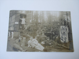 AK / Fotokarte 1. Weltkrieg Soldaten Briefstempel Etappen-Kraftwagen-Kolonn E 96 Der 10. Armee. KD FP Station Nr. 143 - Guerre 1914-18