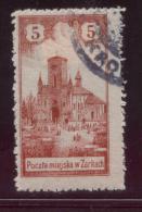 POLAND 1918 ZARKI LOCAL PROVISIONALS 1ST SERIES IMPERF 5H RED PERF FORGERY USED - Unused Stamps