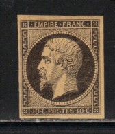 FRANCE Essais Napoléon 10 Cts. Noir TI  ** SUP. - Other & Unclassified