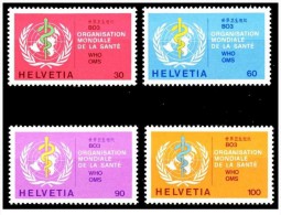 Svizzera WHO-OMS - 1975 - Nuovo/new - Mi N. 36/39 - Oficial