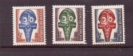 POLYNESIE 1958 TAXES   Yvert N°T1/3 NEUF MNH** - Portomarken