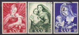 Z791a - SARRE 1954 , Serie N. 331/333  Usata . Anno Mariano - Used Stamps