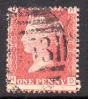 GB QV 1858-79 1d Plate 84, Corner Letters HD, Used - Oblitérés