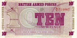 GRANDE BRETAGNE  10 New Pence  British Armed Forces Non Daté (1972)   Pick M45  ***** BILLET  NEUF ***** - Fuerzas Armadas Británicas & Recibos Especiales