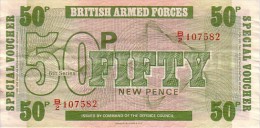 GRANDE BRETAGNE  50 New Pence  British Armed Forces Non Daté (1972)   Pick M46  ***** QUALITE  XF -  ***** - Fuerzas Armadas Británicas & Recibos Especiales
