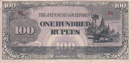 BURMA   100 Rupees   Non Daté (1944)   OCCUPATION JAPONAISE   Pick 17 B    ***** QUALITE  XF  ***** - Myanmar