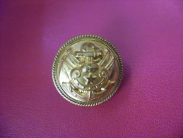 ANCIEN BEAU BOUTON MILITAIRE BOMBE - Marin​e - Diam 22 Mm - Buttons