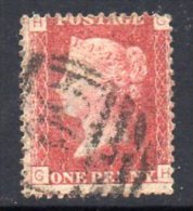 GB QV 1858-79 1d Plate 137, Corner Letters GH, Used - Oblitérés