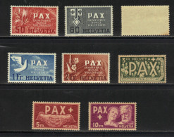 SUISSE N° 410 à 417 ** (N° 412 Défaut De Gomme Non Compté) - Unused Stamps