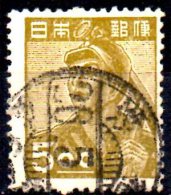 JAPAN 1948 Miner  - 5y. - Bistre   FU - Used Stamps