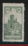 POLAND 1918 ZARKI LOCAL PROVISIONALS 3RD SERIES 10H GREEN PERF FORGERY USED - Unused Stamps