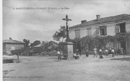 82 - SAINT-ETIENNE-de-TULMONT (T-et-G.) - La Place.- Animée. - Saint Etienne De Tulmont