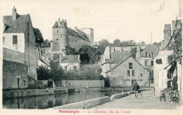 CPA 45 MONTARGIS LE CHATEAU VU DU CANAL 1905 - Montargis