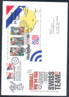 USA  Football Soccer FIFA World Cup 1994 - Block & Special Cancellation - Switzerland - Colombia - 1994 – USA