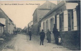 CPA 80 - BRAY SUR SOMME - Rue Philippe Auguste - Bray Sur Somme