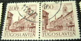 Yugoslavia 1971 Sightseeing 100d X2  - Used - Gebruikt