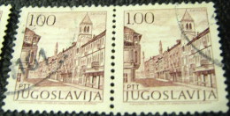 Yugoslavia 1971 Sightseeing 100d X2  - Used - Usados