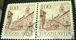 Yugoslavia 1971 Sightseeing 100d X2  - Used - Usati