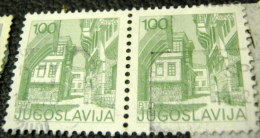Yugoslavia 1976 Sightseeing 1.00d X2 - Used - Oblitérés