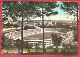 CARTOLINA VG ITALIA - ROMA - Stadio Olimpico - ACQUARELLATA - 10 X 15 - ANNULLO TARGHETTA ROMA 1959 - Stadien & Sportanlagen