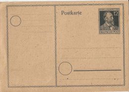 DEUTSCHE POST 12 PF 1947 HEINR. V. STEPHAN MICHEL P 964 GANZSACHE STATIONERY - Postkarten - Ungebraucht