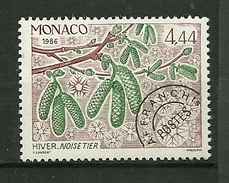 MONACO Pré-Oblitéré 1986    N° 93   " Les 4 Saisons Du Noisetier (Hiver ) "   NEUF - VorausGebrauchte