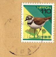 Japan 1997 Bird Little Ringed Plover (used On Cover) - Covers & Documents