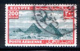 EGYPT / 1933 / AIRMAIL / AIRPLANE / HANDLEY PAGE H.P.42 OVER PYRAMIDS / VFU . - Usados