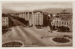 TO5 !!! TORINO PIAZZA BERNINI E CORSO FRANCIA 1936 F.G. - Orte & Plätze