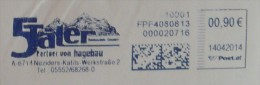 Werbestempel 5Täler Hagebau A-6714 Nüziders 0,90 € 14.04.2014 - Maschinenstempel (EMA)