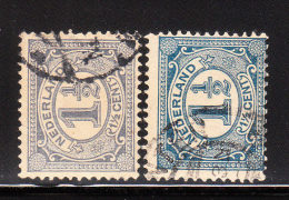 Netherlands 1898-1924 Numerals 2v Used - Gebruikt