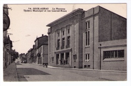 Jolie CPA Souk-Ahras (Algérie), Nouveau Théâtre Municipal Et Rue Laurent-Roses, Éditions Bousdira, Années 1920 - Souk Ahras