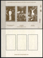 Hungary 2001. Easter / Munkacsy Paintings : Trilogia NICE, MONOCHROME Commemorative Sheet Special Cat Number: 2001/43. - Unused Stamps