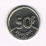 ° BOUDEWIJN 50 FRANK 1990  FR - 50 Francs