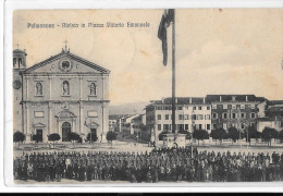 FRIULI VENEZIA GIULIA-UDINE- PALMANOVA PIAZZA VITTORIO EMANUELE  E RIVISTA MILITARE IN PIAZZA - Udine