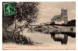 CP, 78, MANTES-la-JOLIE, Vue Prise De L'Ile, Voyagé - Mantes La Jolie