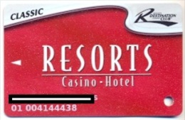 Resorts Casinos,  Older Used Slot Or Players Card, Resorts-5 - Casino Cards