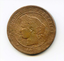 10 Centimes. "CERES" 1872 A - 10 Centimes