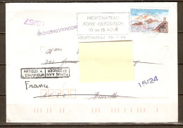 FRANCE.   Y&T N° 3019 Sur Lettre. Oblitération Cachet Rond    Pour La Belgique, Retour à L'envoyeur - Briefe U. Dokumente